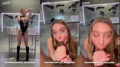 Izzy Swallows Guns Cash BBC Sex Video Leaked